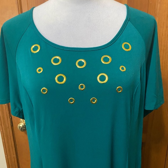 NY Collection Flutter Sleeve Dress - Picture 3 of 5